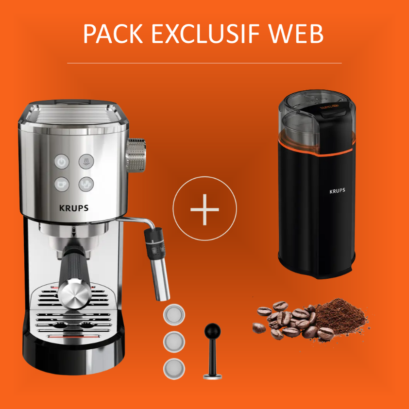 KRUPS Cafetière expresso à pompe Virtuoso + inox, cafetiere KRUPS Cafetière expresso à pompe Virtuoso + inox, cafetiere