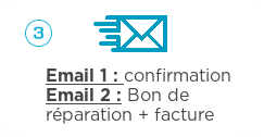 Réception du forfait de réparation