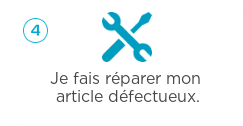 Réparation de l'appareil defectueux