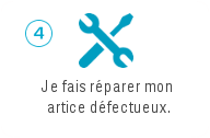 Réparation de l'appareil defectueux