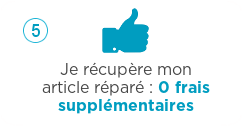 Réception de l'appereil réparé
