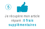 Réception de l'appereil réparé