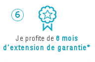 Extension de garantie de 6 mois